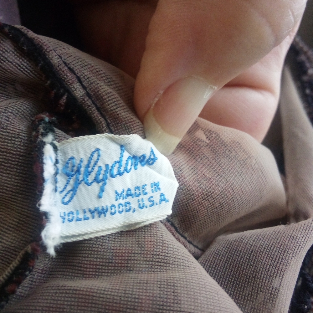 Vintage Glydons Hollywood Playsuit Nightie Romper Size S Christmas - Picture 12 of 13